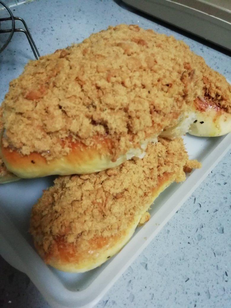 香葱火腿肉松面包