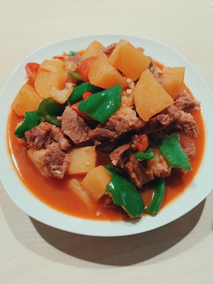 番茄土豆炖牛腩