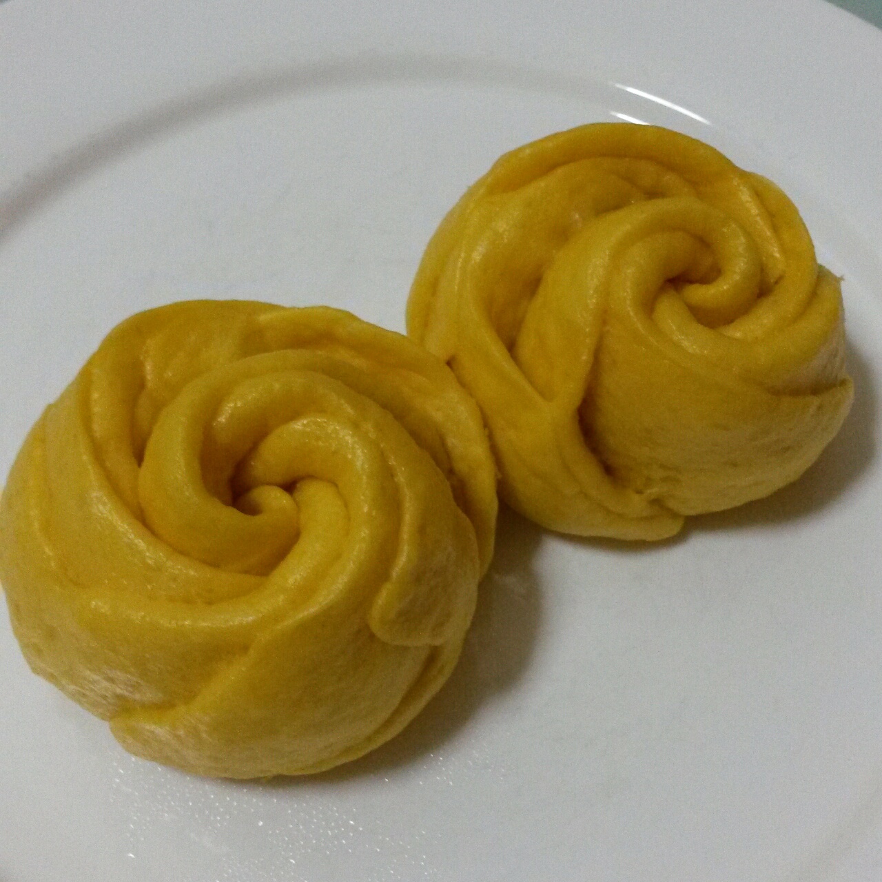 南瓜玫瑰花馒头