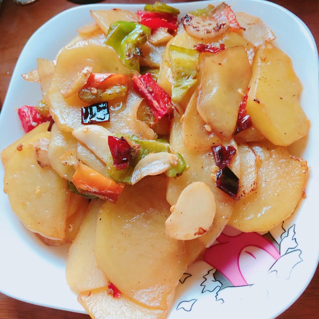 家常炒土豆片