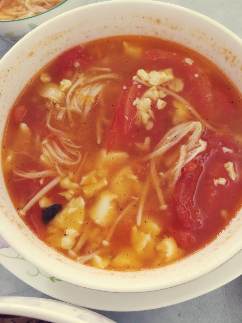 番茄金针菇日本豆腐