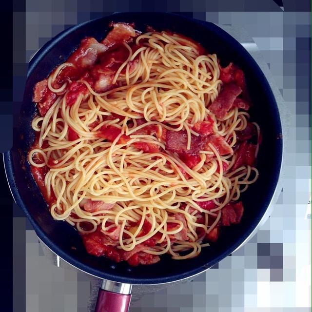 番茄培根意面（简约版）