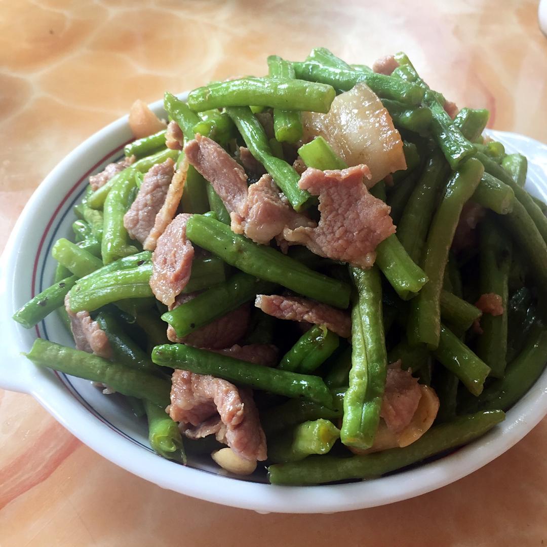 豆角炒肉