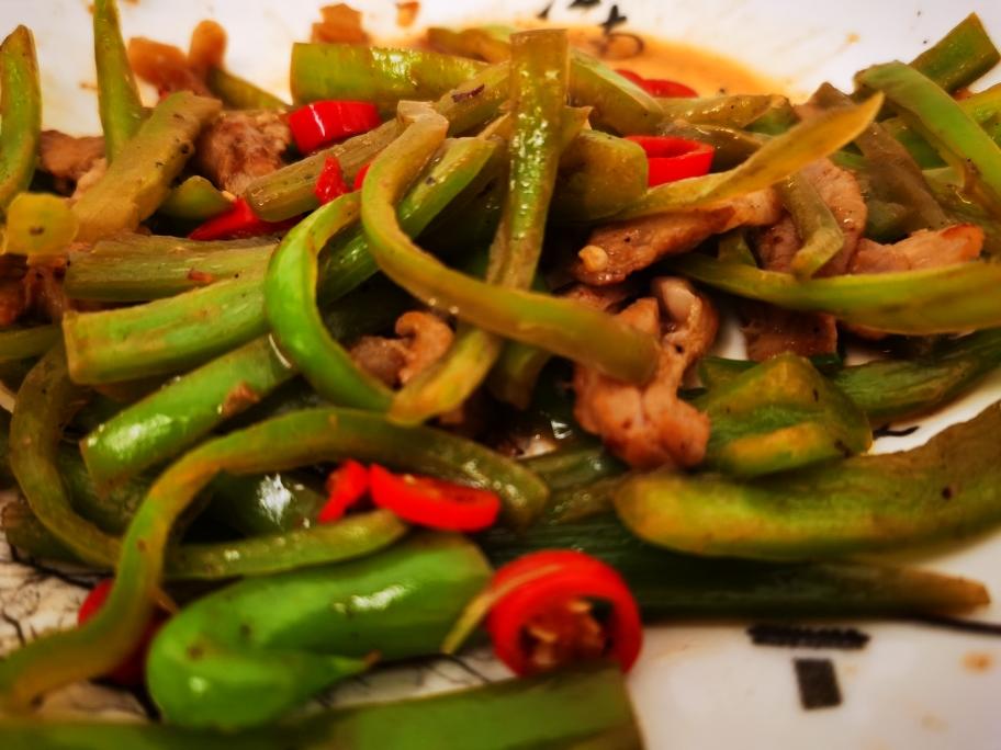 青椒炒肉丝