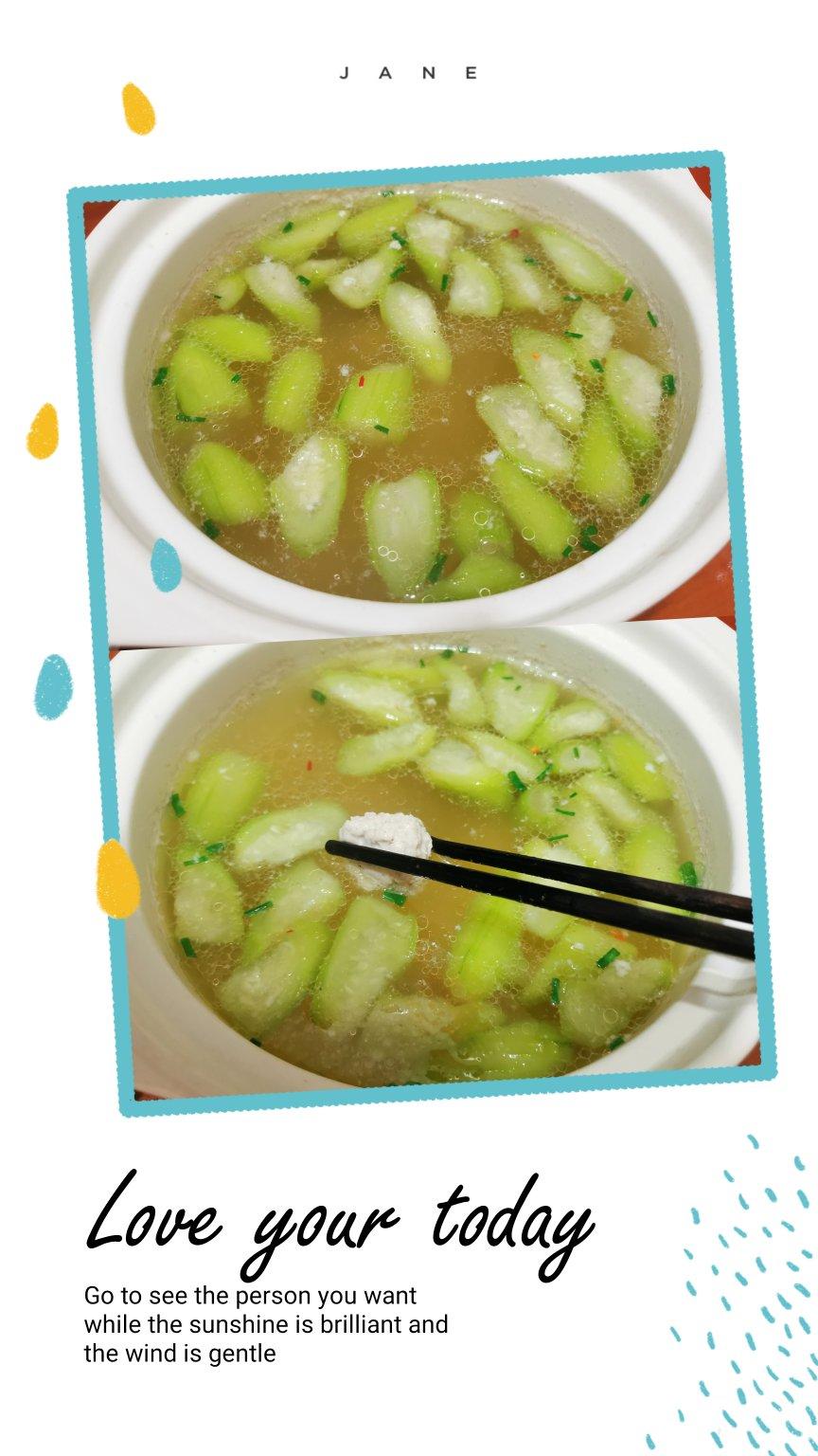 丝瓜肉丸汤