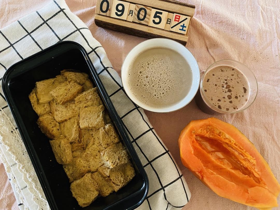 简单易做--牛奶鸡蛋吐司布丁