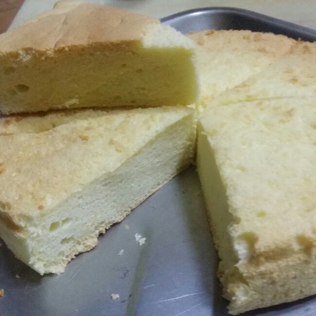 6寸原味戚风蛋糕