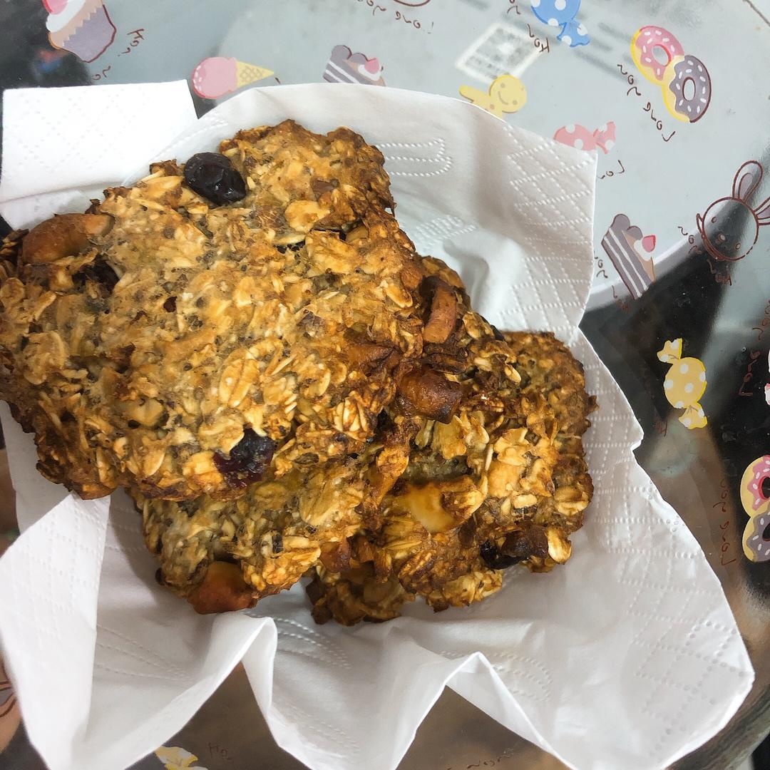 空气炸锅的🍌香蕉燕麦饼