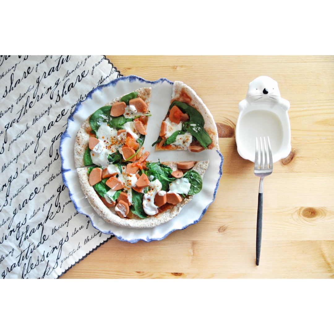 吐司培根小批萨