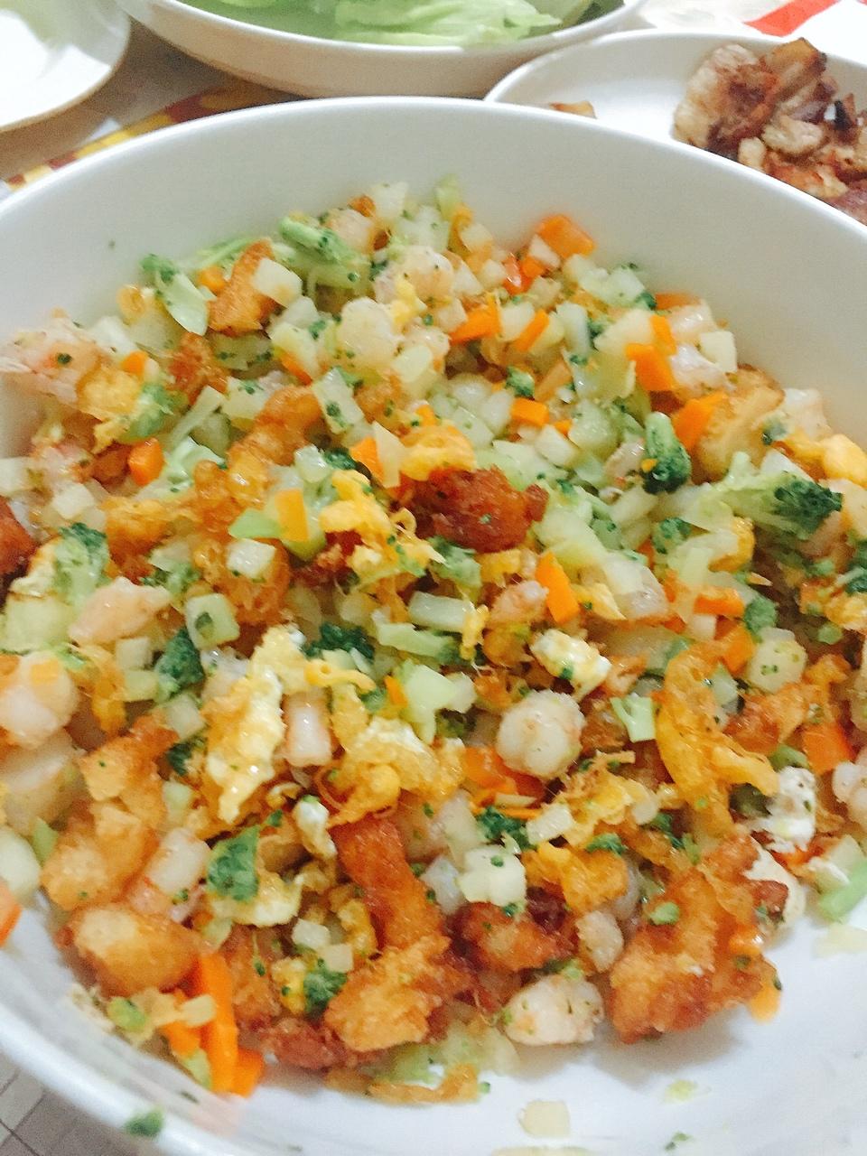 生菜虾松