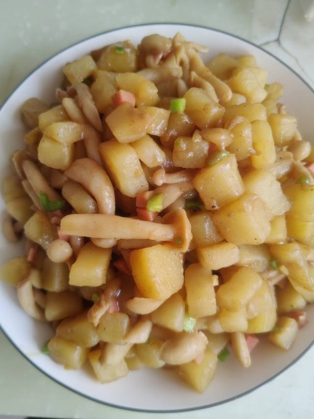 ㊙️香菇土豆肉沫拌饭❗️比外卖还好吃