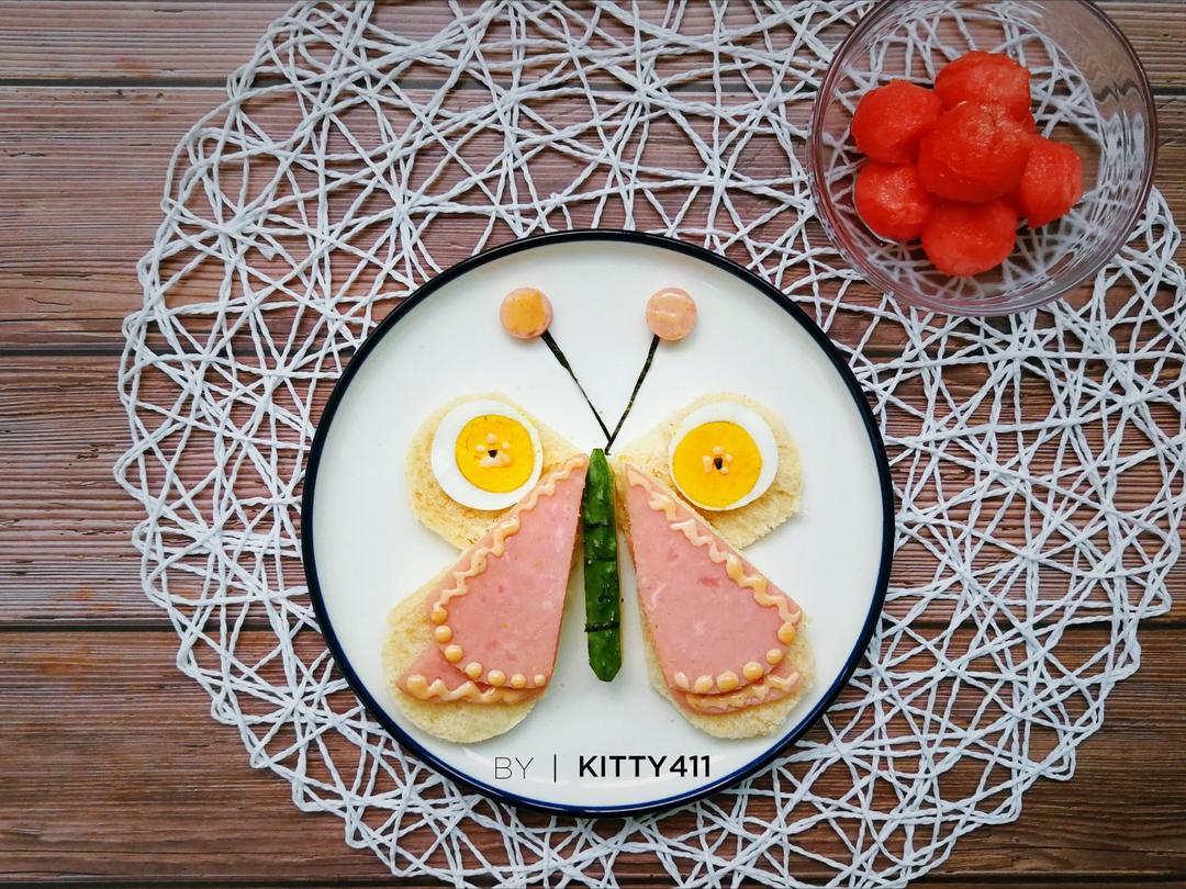 开放式🦋蝴蝶吐司