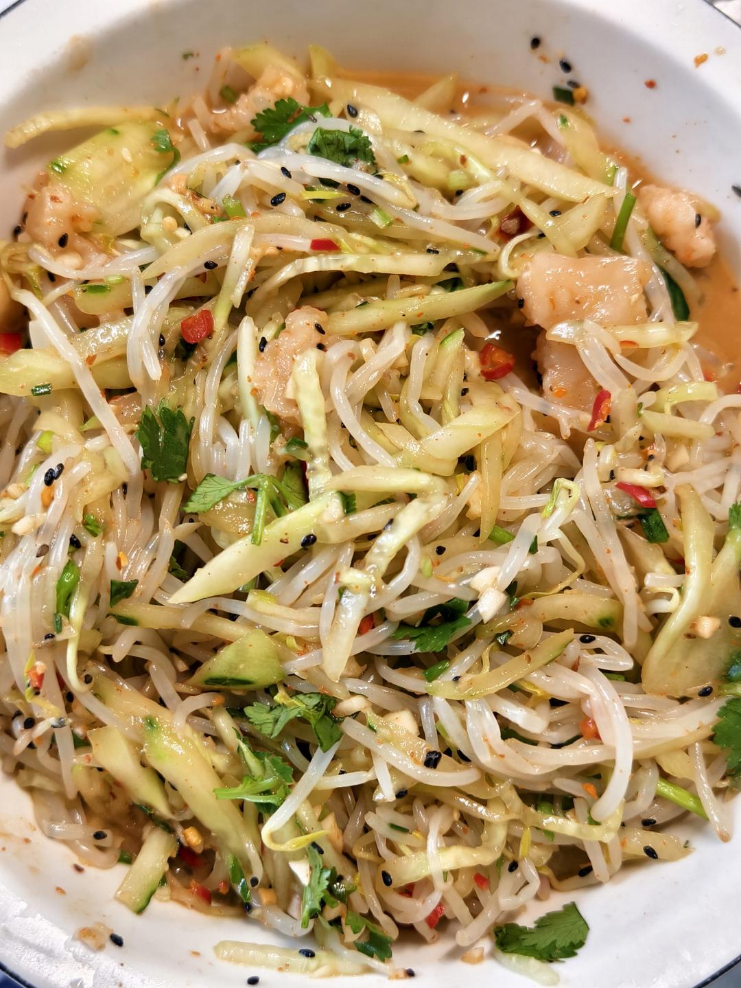 凉拌黄瓜豆芽~减脂