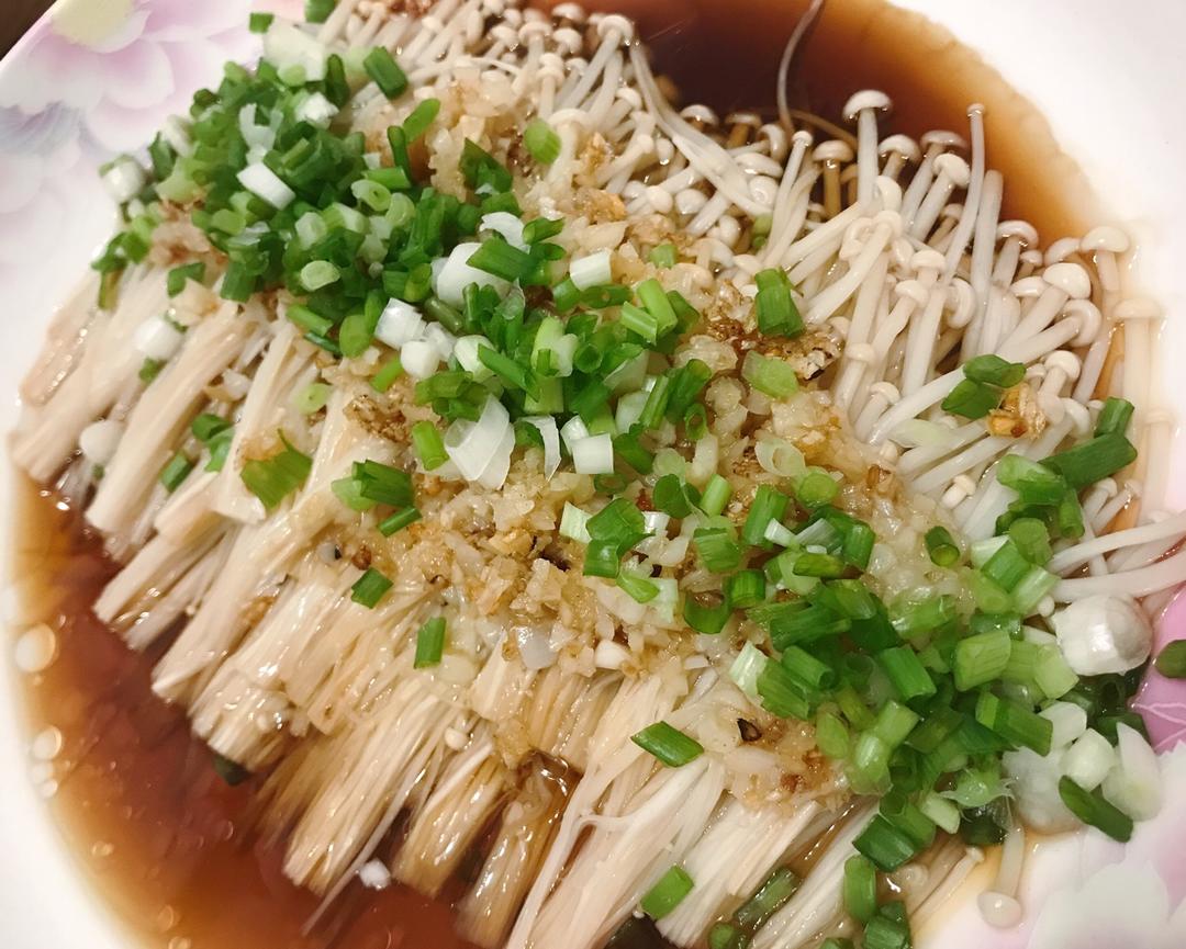 蒜蓉蒸金针菇