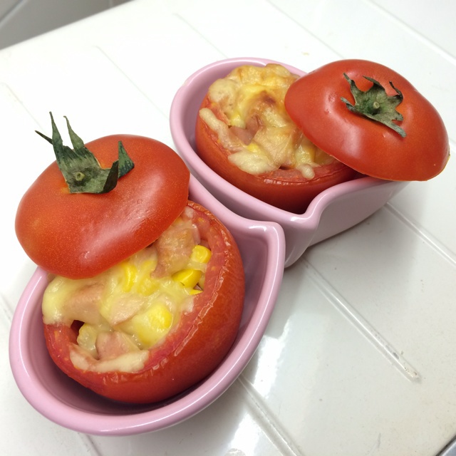芝士焗番茄盅