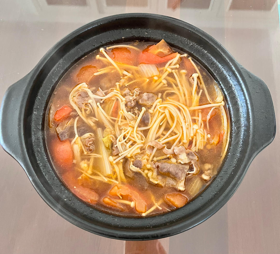 白菜肥牛砂锅