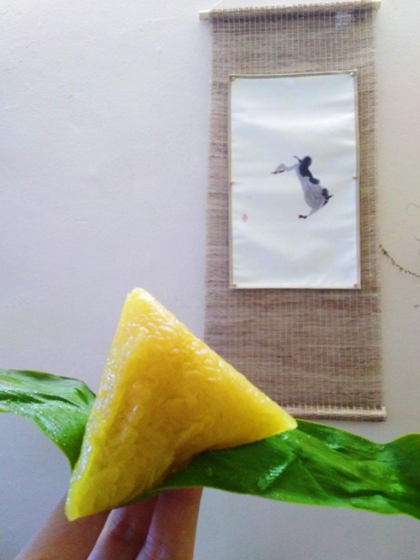 🍃2种经典口味粽子｜碱水米粽（水晶凉粽）&咸蛋黄肉粽