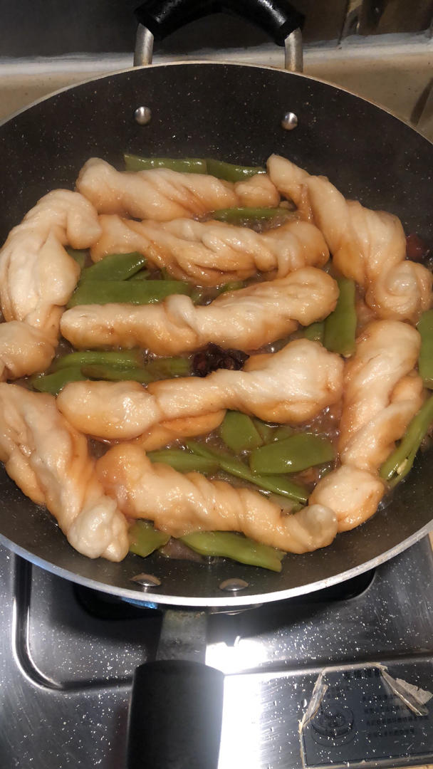 懒人饭豆角粘卷子一锅出