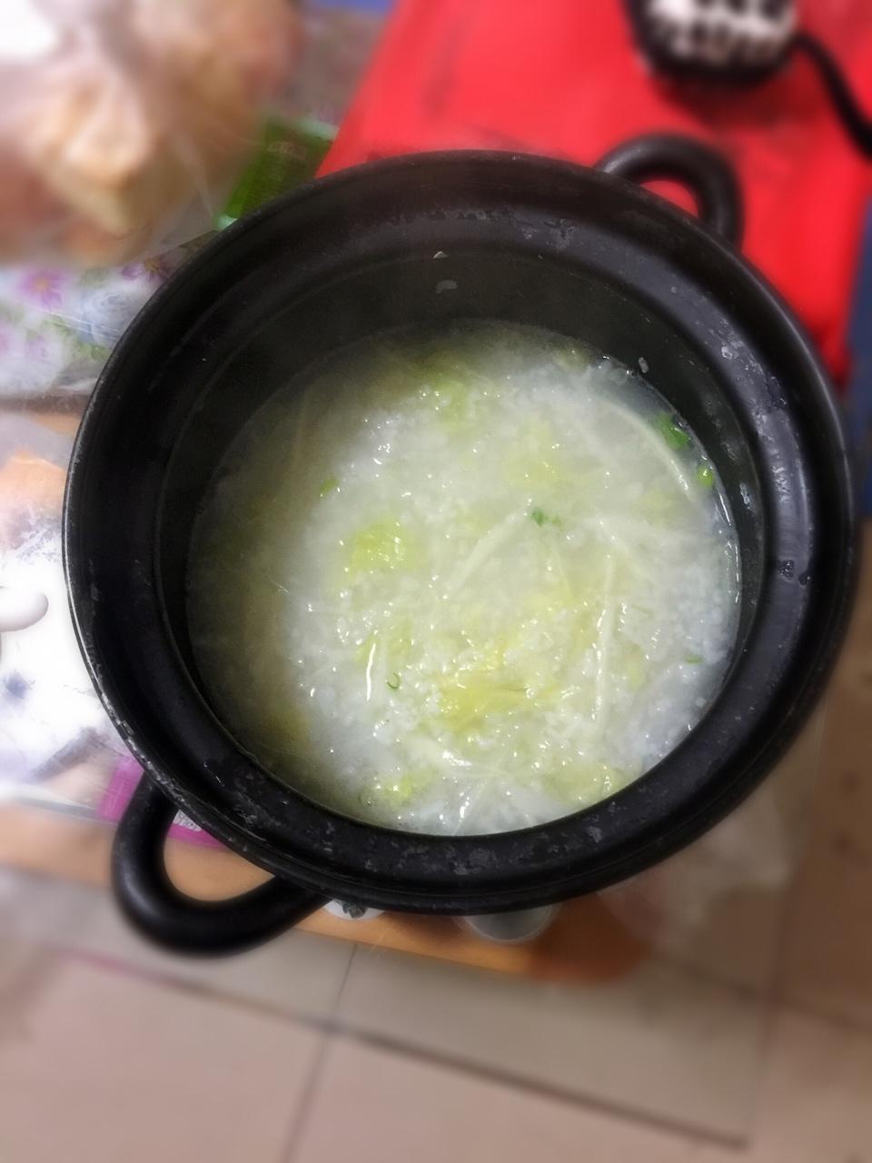 白萝卜白菜粥的做法