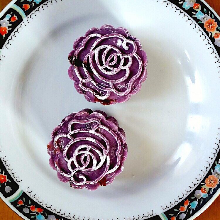 紫薯豆沙糕