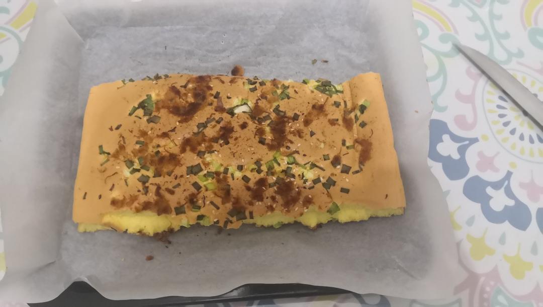 葱香肉松蛋糕卷