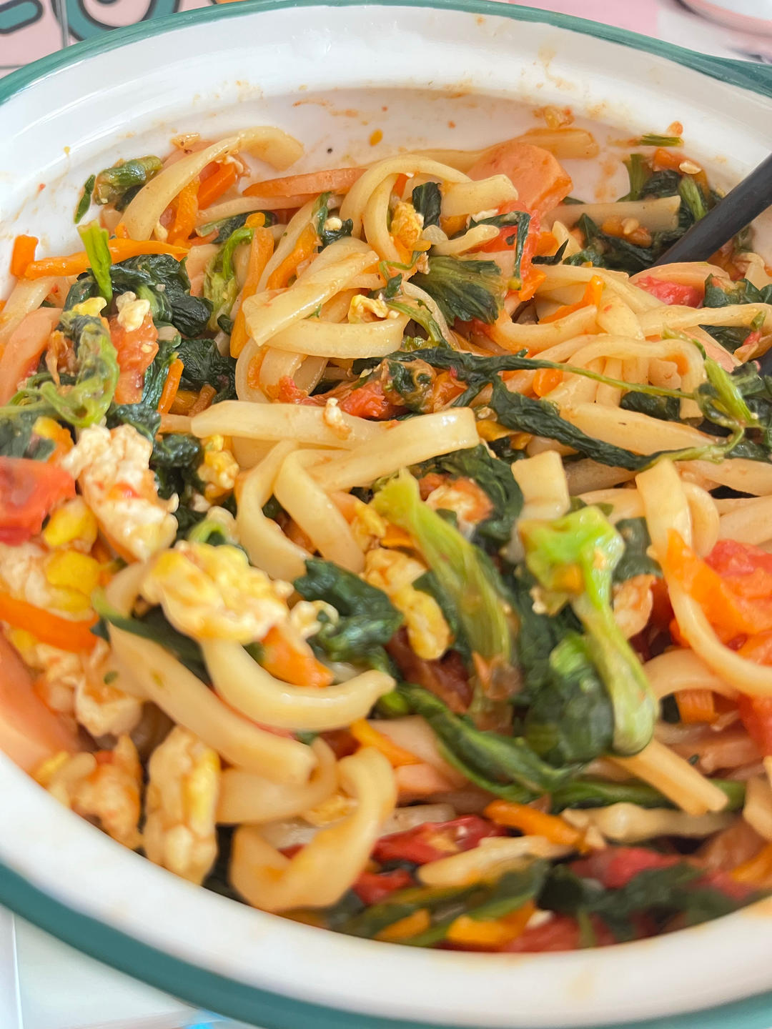 【快手餐】青菜火腿炒面