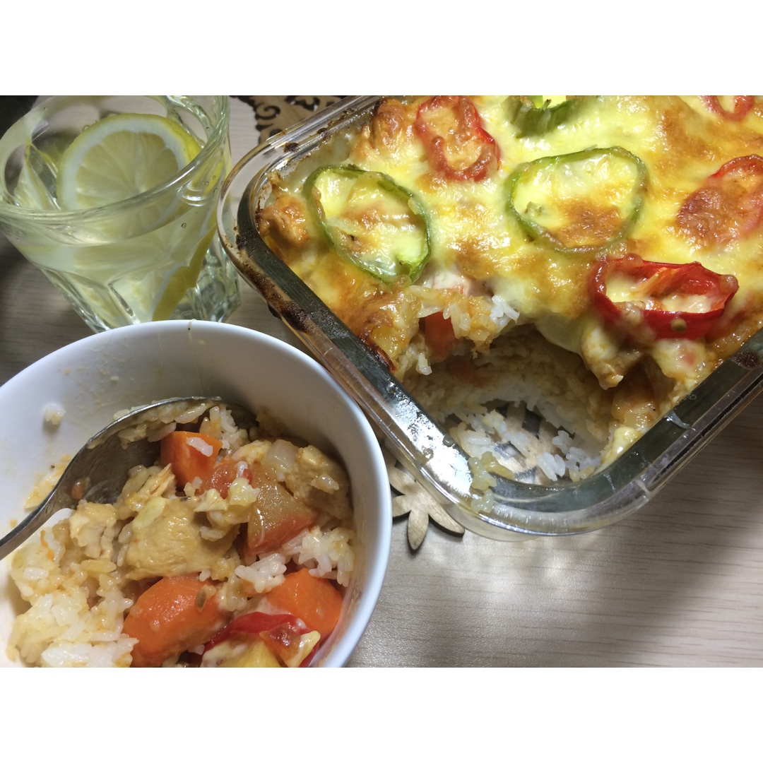 番茄鸡肉浓情焗饭【两人份】