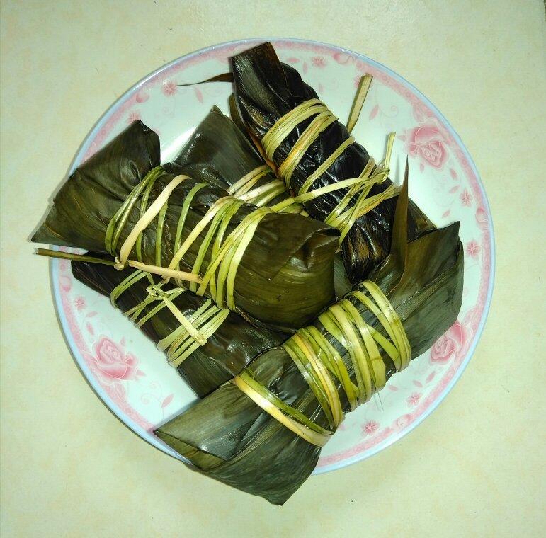 四角长粽子的包法（有视频）