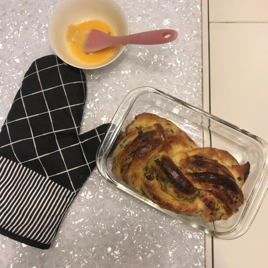 香葱肉松手撕吐司