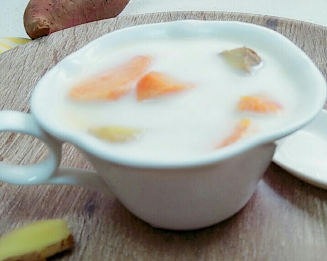 姜汁牛奶红薯糖水的做法