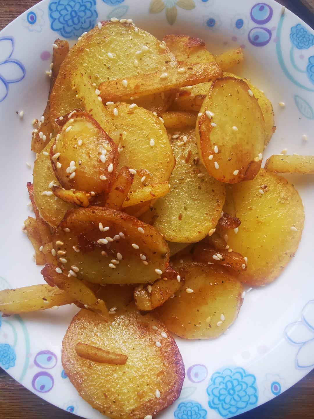 香辣孜然土豆片｜家常版