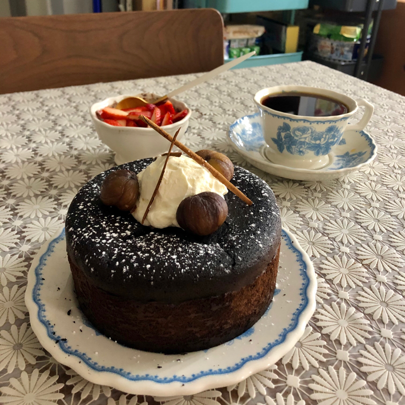 栗子奶油巧克力蛋糕