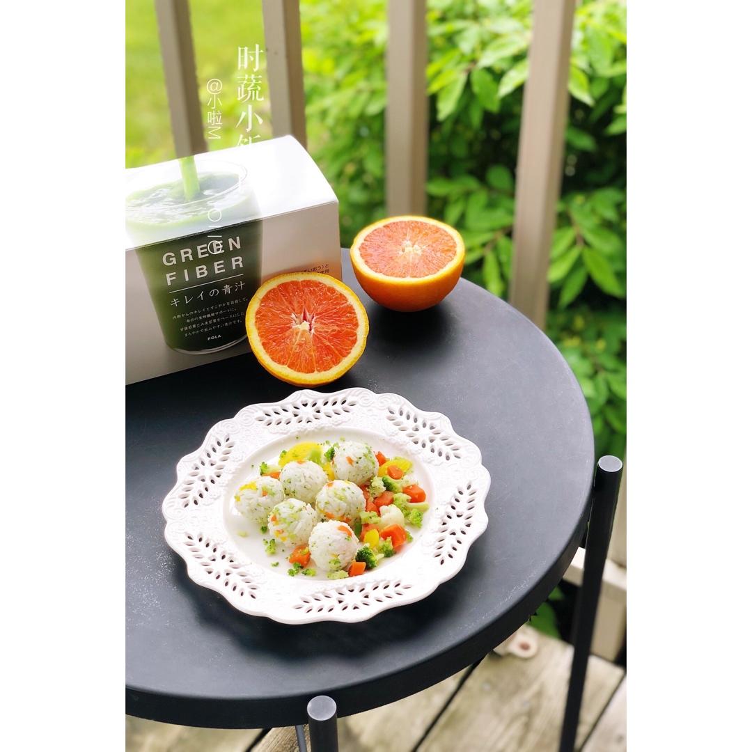 迷你时蔬小饭团【五丰大米花式吃法】