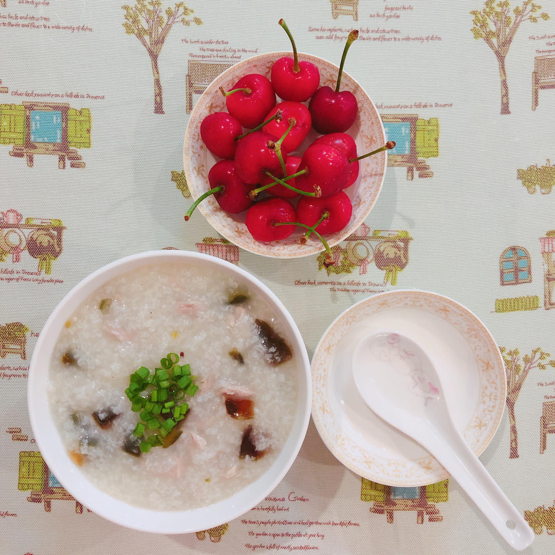 十五分钟快手之香滑皮蛋瘦肉粥(附五分钟电饭煲电压力锅更快捷方法)