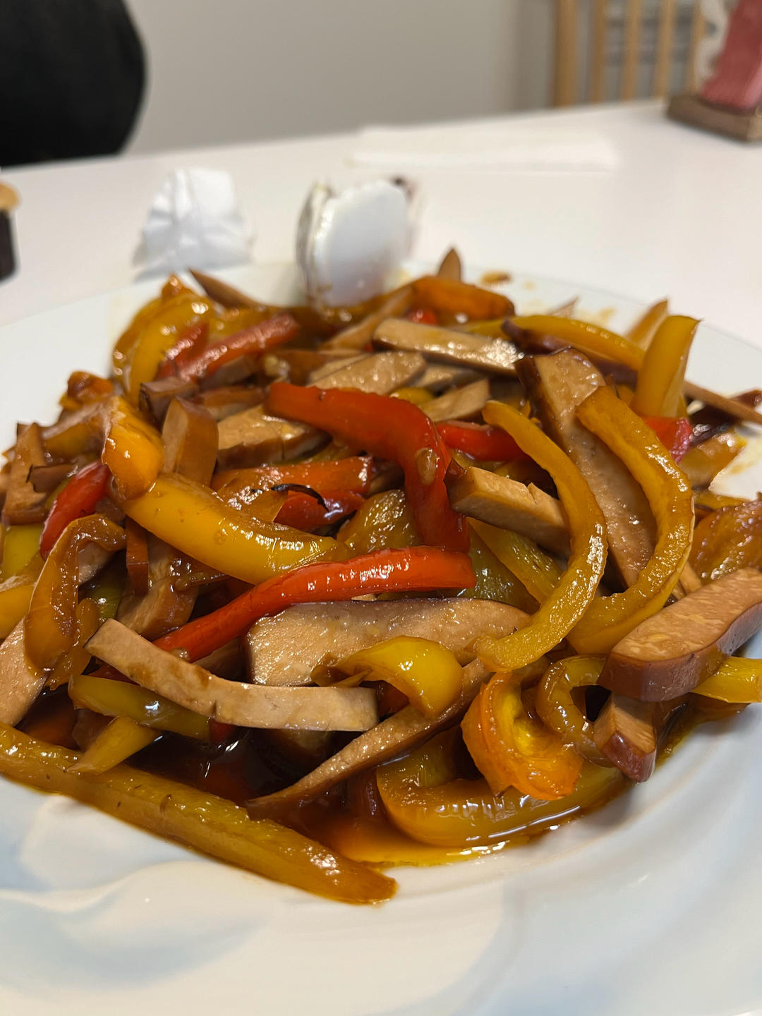 青椒炒豆干