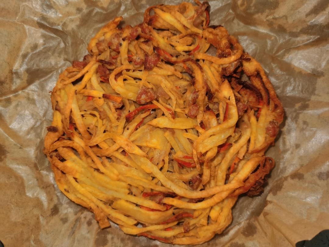 主食/早餐：土豆丝饼（空气炸锅/锅煎）