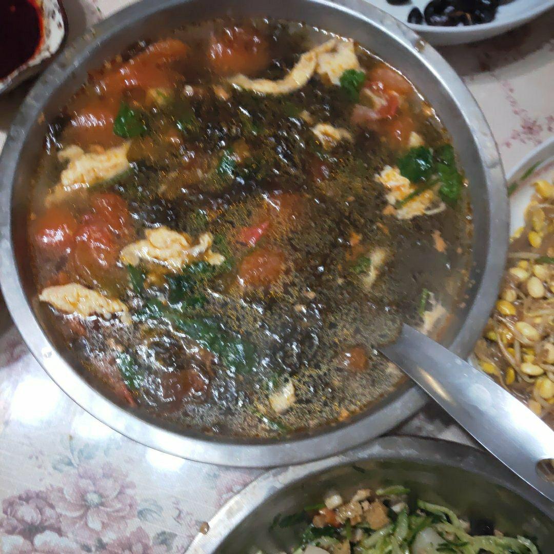 番茄紫菜鸡蛋汤