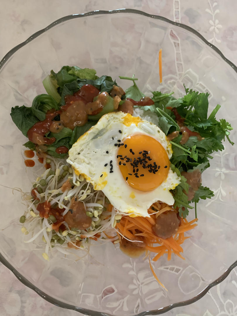 超正宗的韩式拌饭，一盆根本吃不够