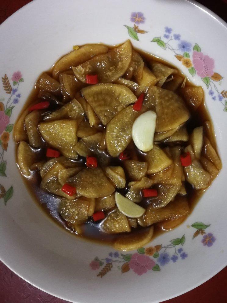 三步爽口酸酸辣辣腌萝卜片小咸菜