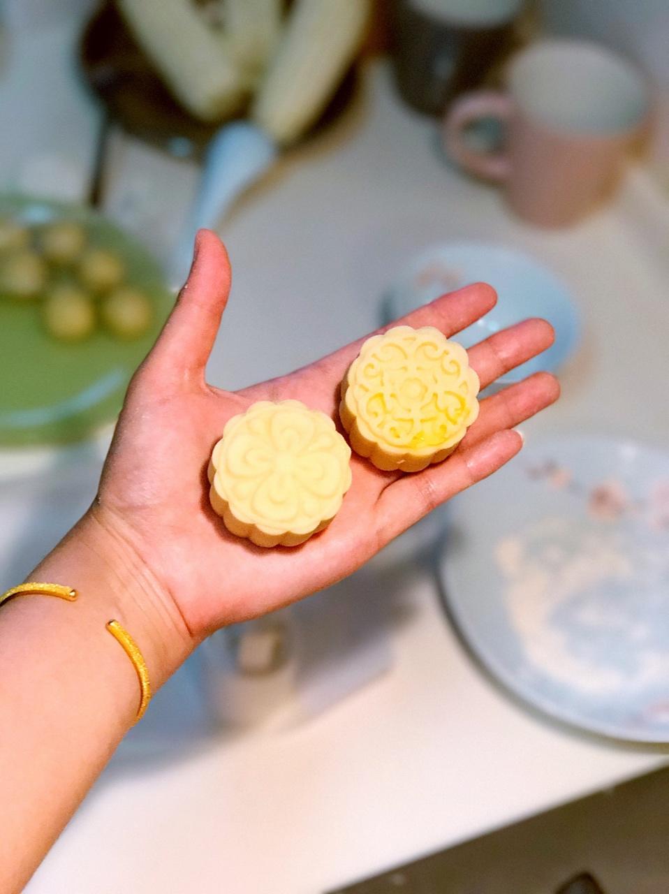 流心奶黄月饼（无吉士粉/转化糖浆版本）【曼食慢语】