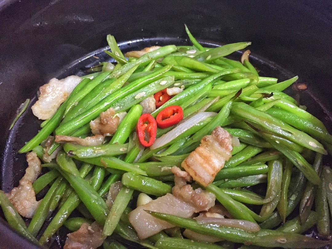 砂锅四季豆的做法