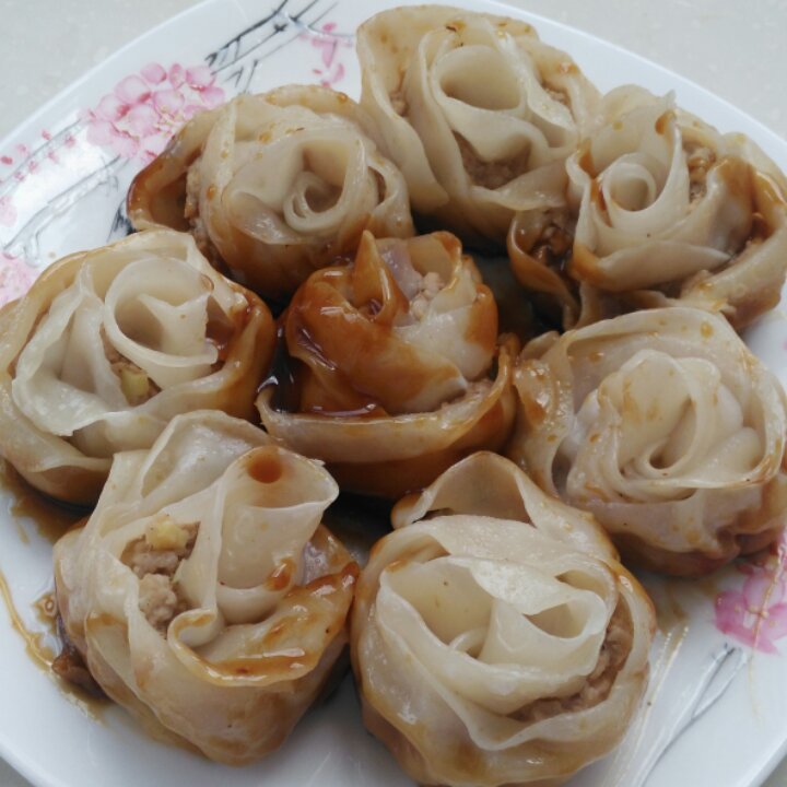 玫瑰花饺子