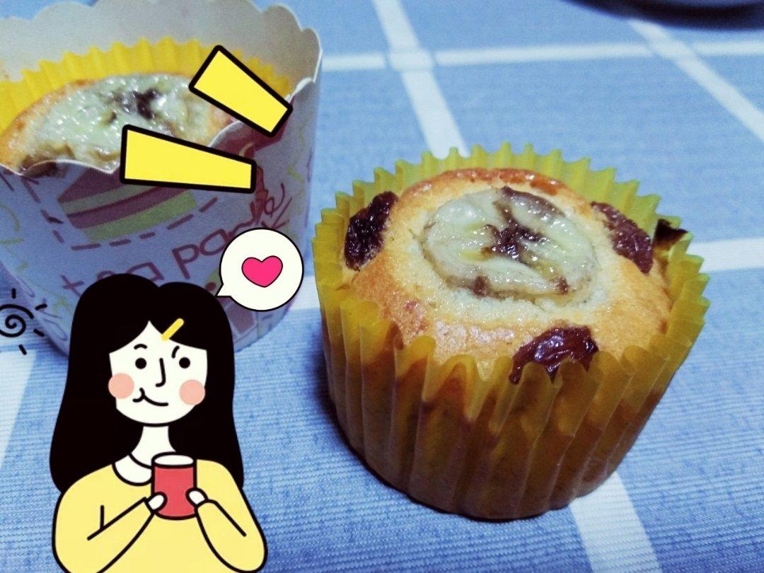 焦糖香蕉杯子蛋糕