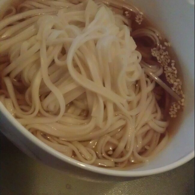 小葱麻油酱油面