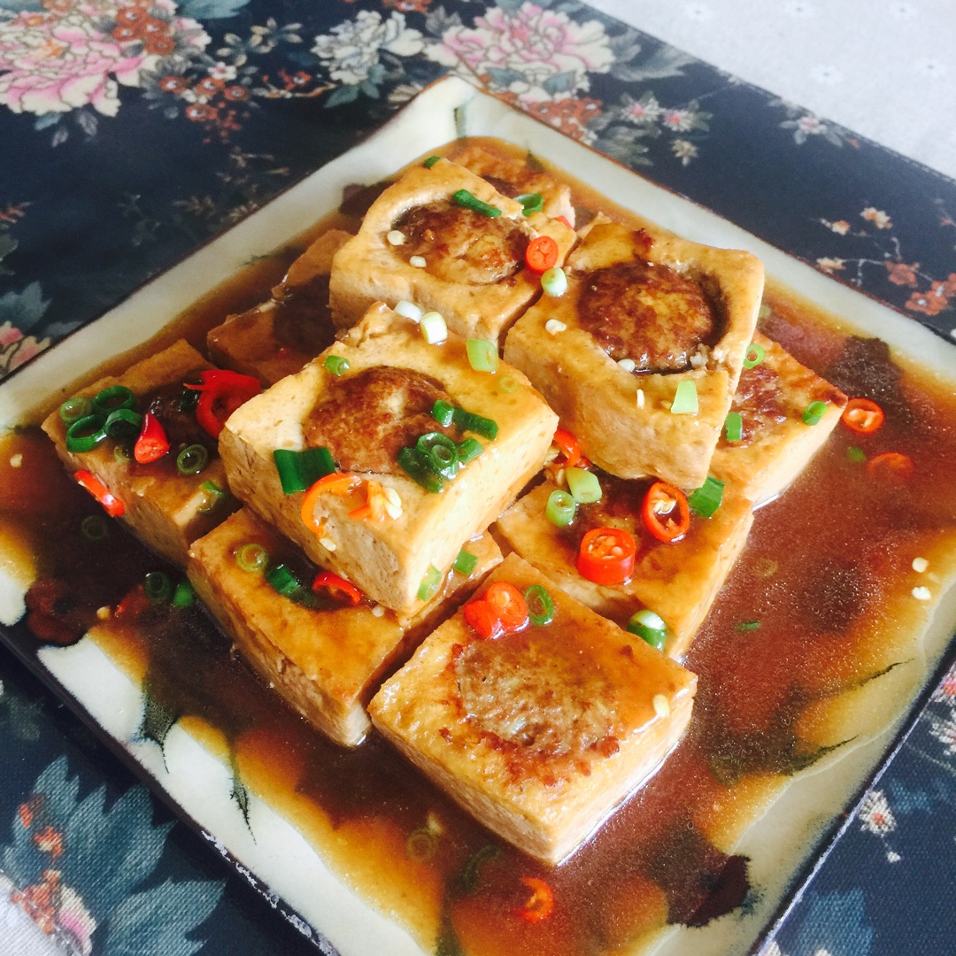 酿豆腐 豆腐箱 Tofu with Pork Mince Filling