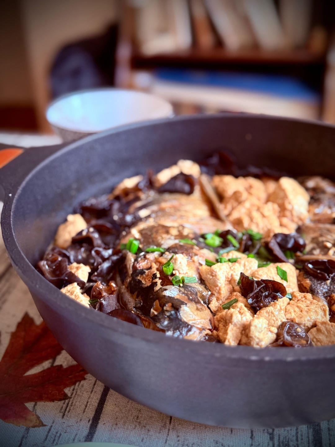 红烧鱼头豆腐