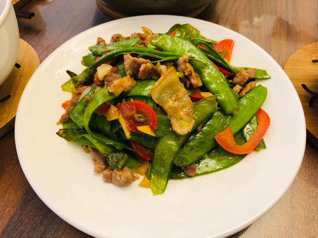 荷兰豆炒肉