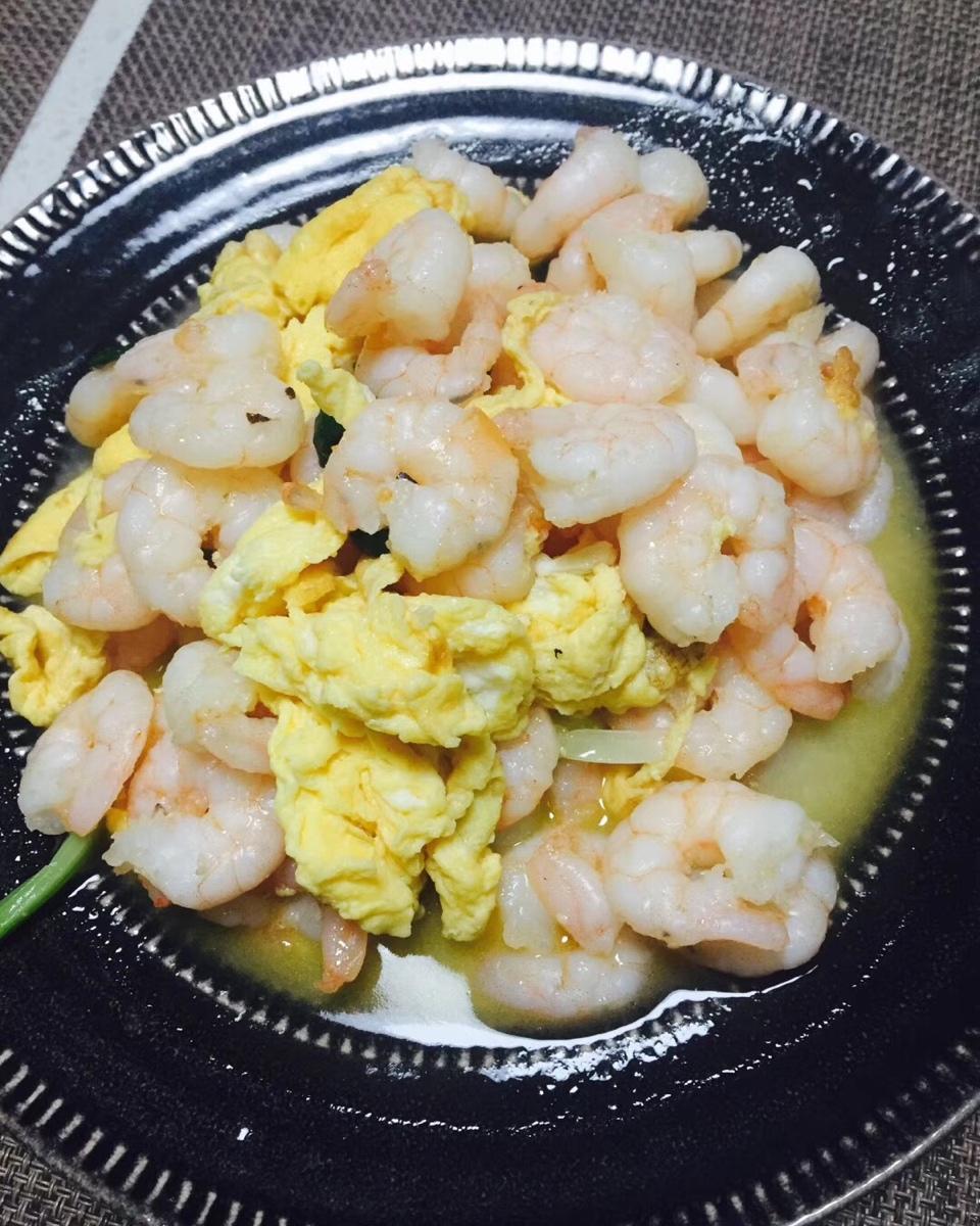 虾仁炒蛋