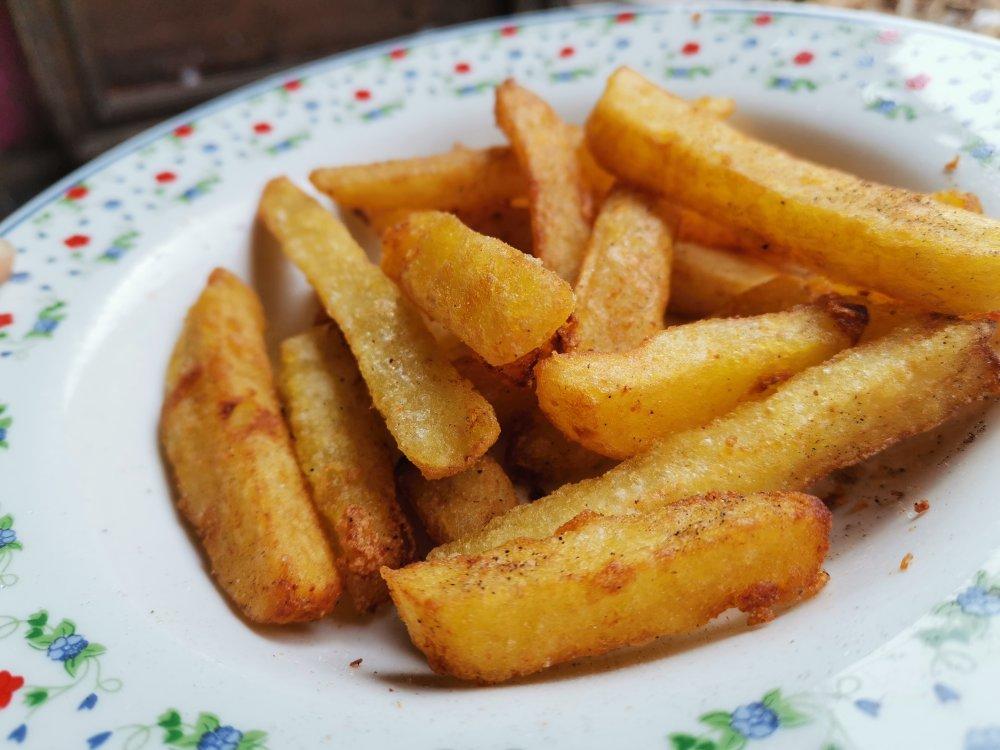 最简单炸薯条，比买的还好吃