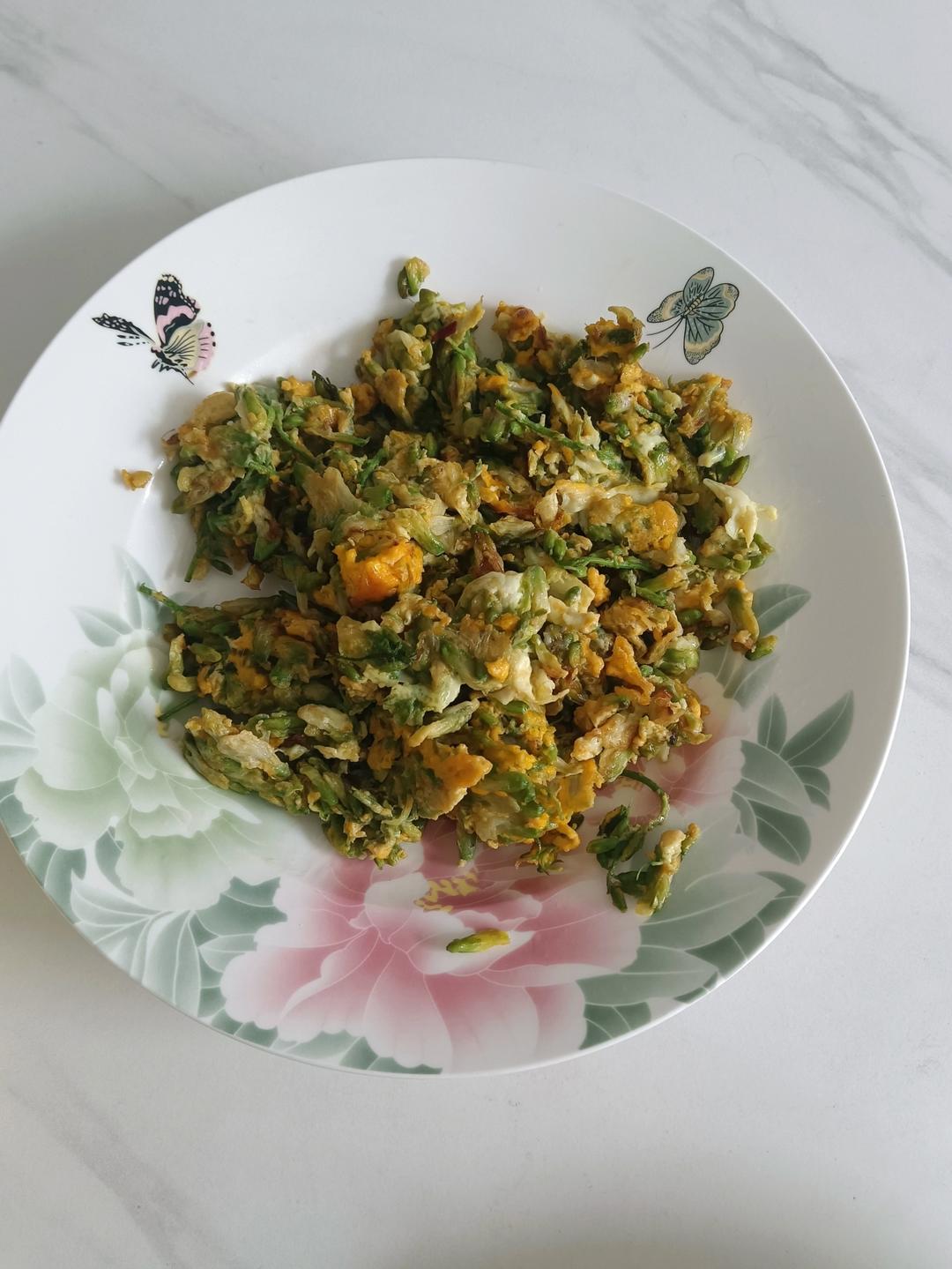 洋槐花炒鸡蛋（独家做法）